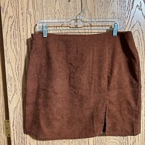 Elegant Brown Women's Skirt